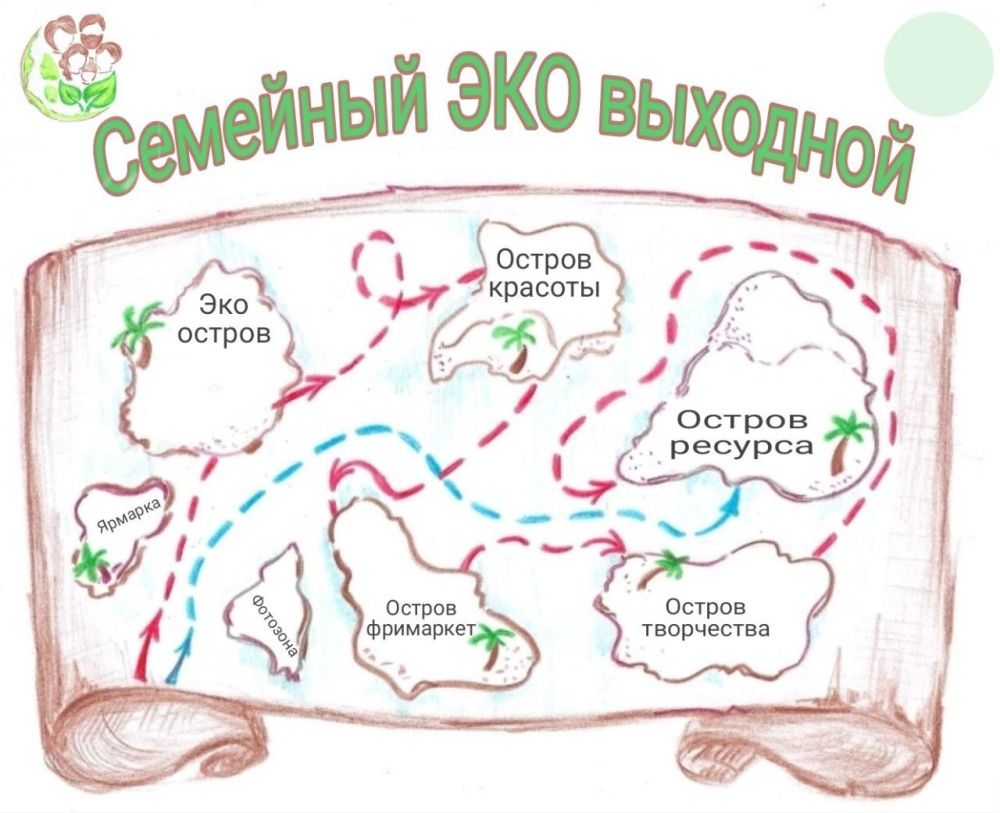 Всей семьей на эко выходной.