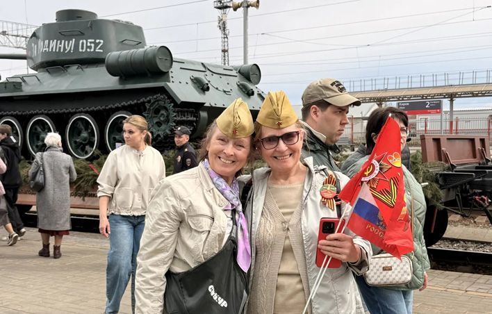В Кирове встретили поезд Победы