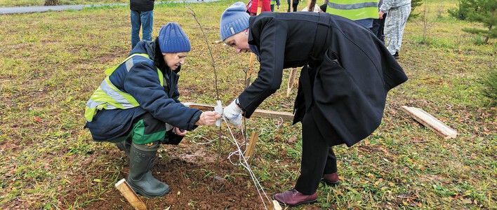 Глава администрации города Вячеслав Симаков побывал в скверах, которые были обустроены компанией «Кировспецмонтаж»