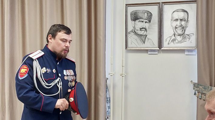 В Герценке открылась выставка портретов бойцов СВО