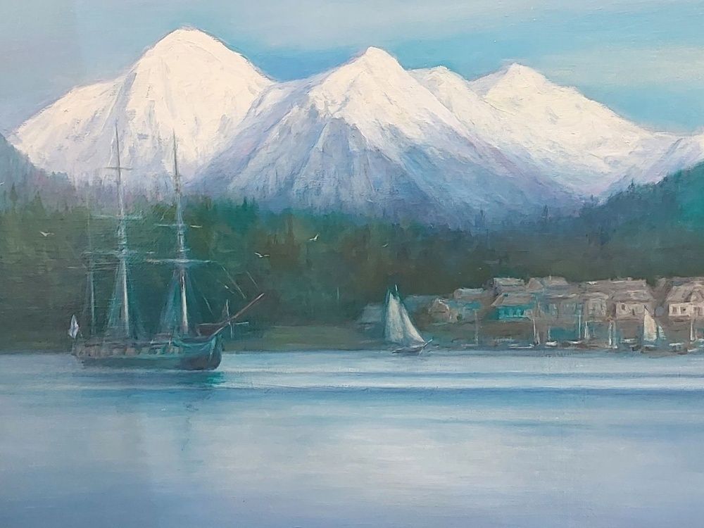 Уходят в море корабли.