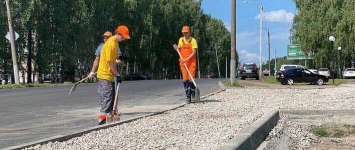 В Кирове по нацпроекту продолжается ремонт тротуаров