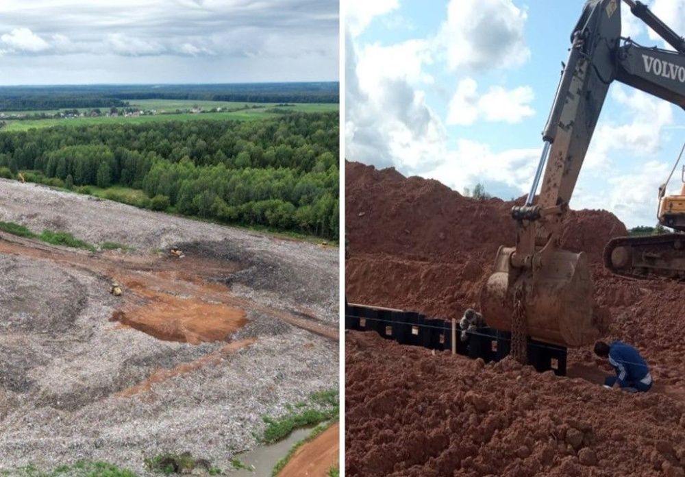 Продолжается ликвидация полигона в Костино