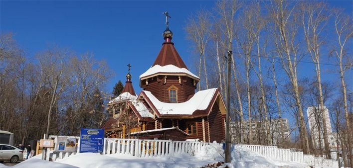 В храме на Лобановском кладбище появилась икона Георгия Победоносца