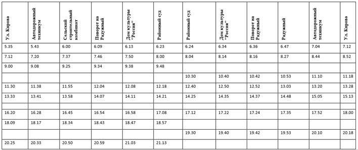 В Нововятске изменится график движения автобуса №55