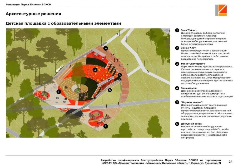 Опубликован проект парка 50-летия ВЛКСМ.