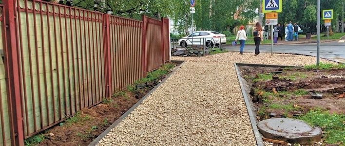 Продолжается благоустройство образовательных учреждений 