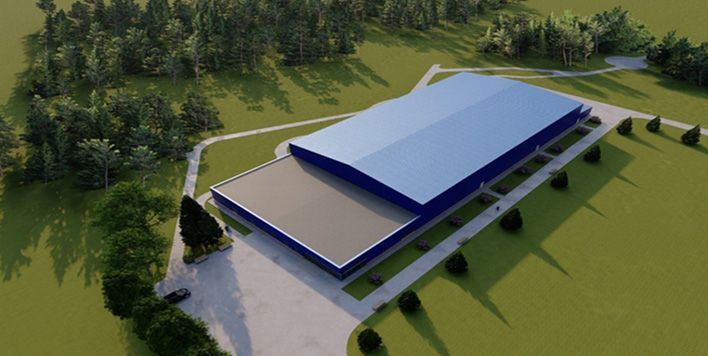 На катке в Радужном идет устройство ледового поля