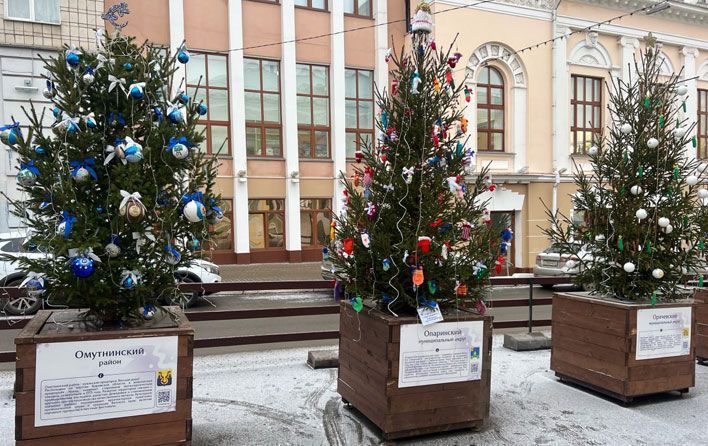 Новогодние украшения на пешеходной Спасской уберут к 28 февраля