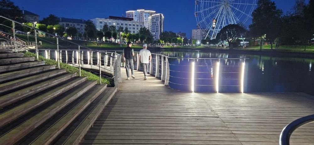 Работы по благоустройству парка имени Кирова продолжаются