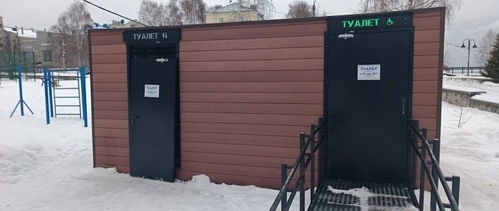 В Кирове отремонтируют модульный туалет на набережной Грина 