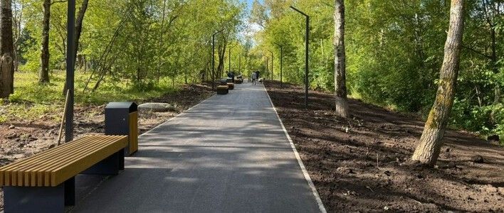 Завершились работы по реконструкции пространства на Северной набережной