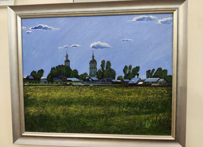 Весенний вернисаж: в библиотеке Грина проходит выставка картин Максима Наумова