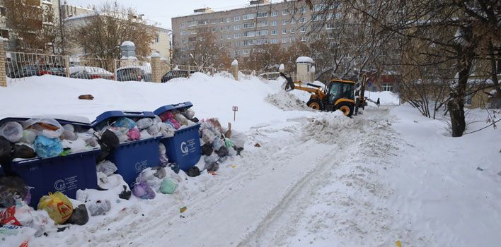 «Куприт» вывел свой трактор на уборку снега