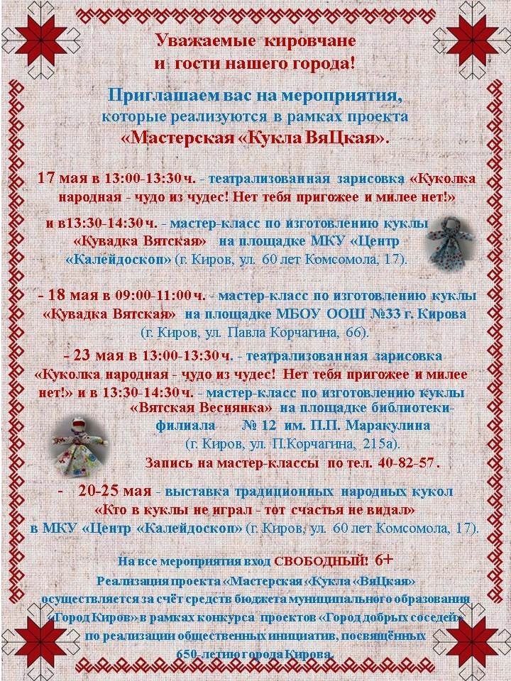 Что вы знаете о вятской кукле?