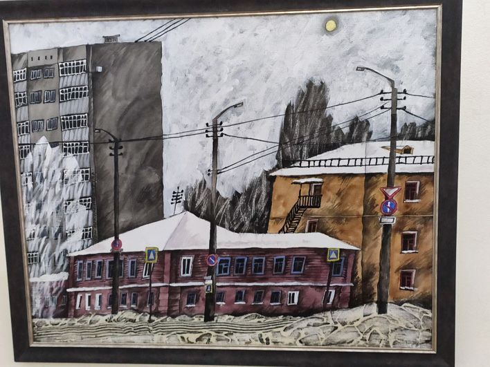 Весенний вернисаж: в библиотеке Грина проходит выставка картин Максима Наумова