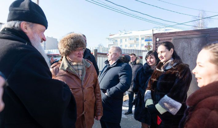 Александр Соколов выбрал кирпич для строительства храма на набережной Грина 