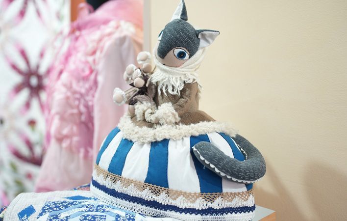 Кировские мастерицы сделали самовар из лоскутков