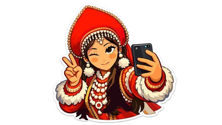 Кировская школьница создала набор стикеров для мессенджеров