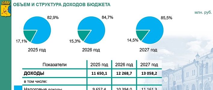 Городская Дума представила проект бюджета города на 2025 год 