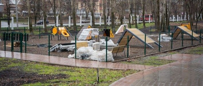 Завершается благоустройство парка им. С. М. Кирова