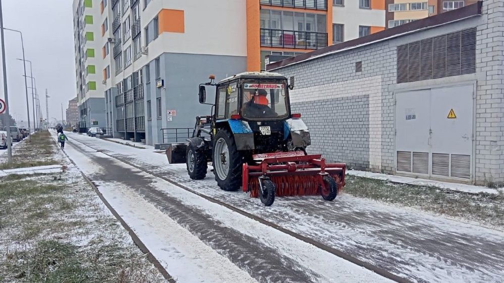 В городе проводится полноценная зимняя уборка