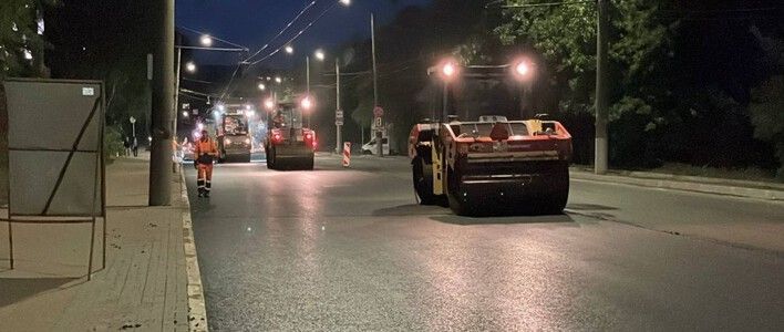 В Кирове проводятся дорожные работы 