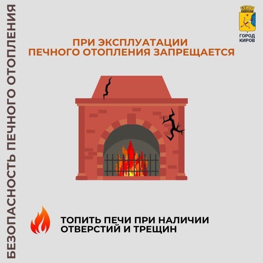 Меры предосторожности при печном отоплении.