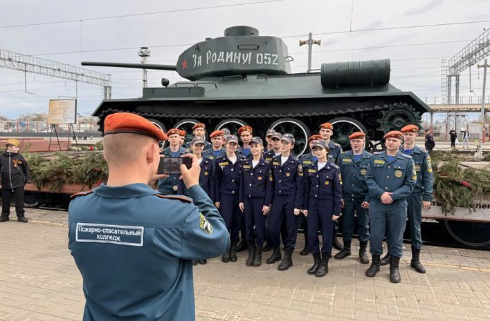 В Кирове встретили поезд Победы