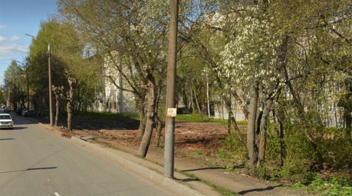 В Кирове могут благоустроить сквер на месте сгоревшего дома на улице Защитников Отечества