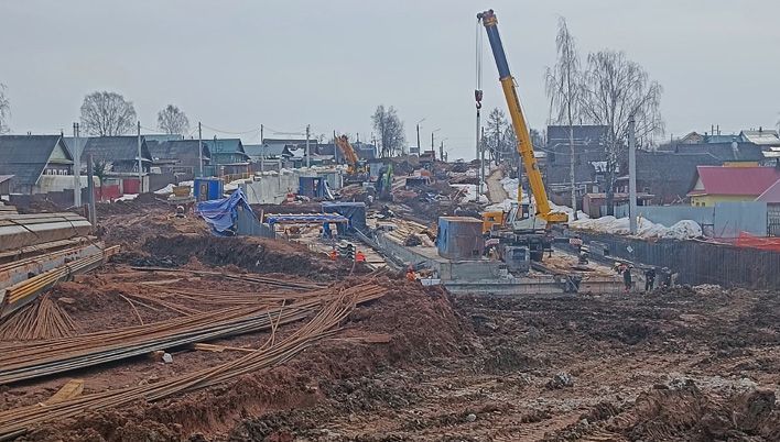 В Нововятске установят пешеходные настилы у будущего тоннеля