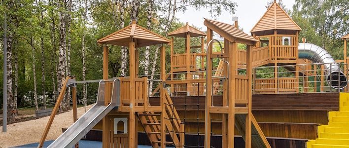 Площадку в парке им. Кирова готовят к сдаче