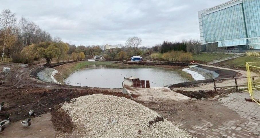 Завершено строительство крупнейшей спортплощадки в парке имени Кирова