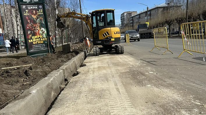 Улицу Лепсе в Кирове ремонтируют по нацпроекту